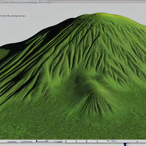 Prompt: contour map 3 d view of ben lawers