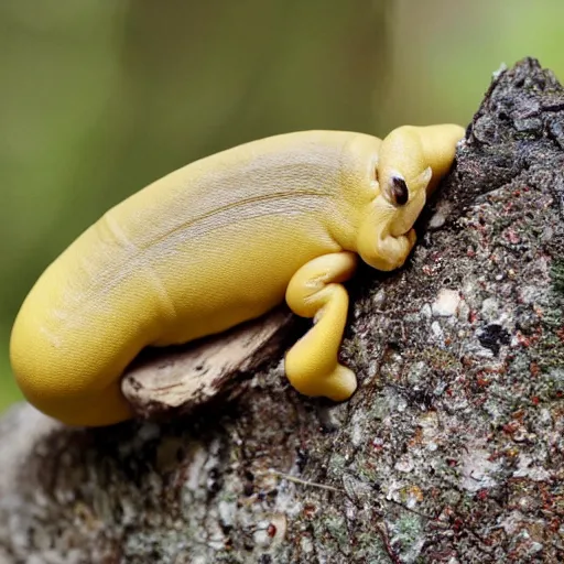 Image similar to a banana slug with deer antlers