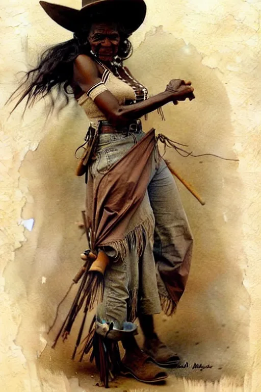 Image similar to (((((1950s wild west indian woman . muted colors.))))) by Jean-Baptiste Monge !!!!!!!!!!!!!!!!!!!!!!!!!!!