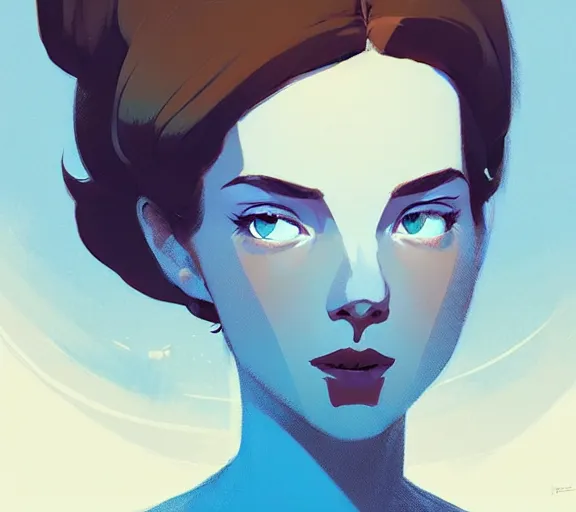 Prompt: symmetry portrait of princess belle, by atey ghailan, by greg rutkowski, by greg tocchini, by james gilleard, by joe fenton, by kaethe butcher, by ashley wood, dynamic lighting, gradient light blue, brown, blonde cream and white color scheme, grunge aesthetic