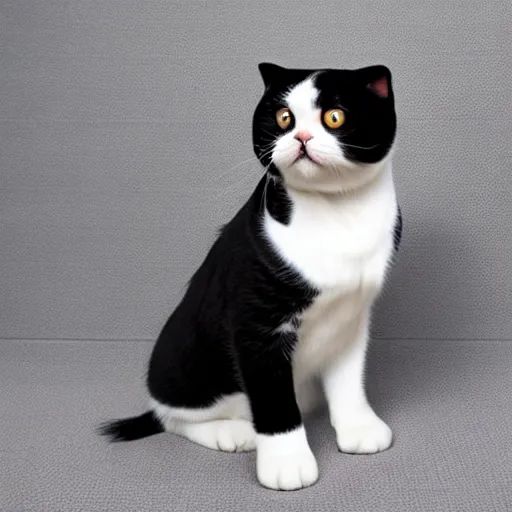 Image similar to scottish fold wearing a tuxedo