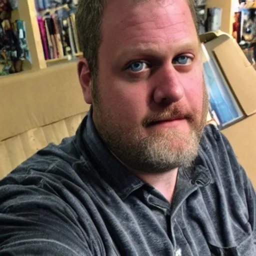 Prompt: comic book artist Ethan Van Sciver, real photo