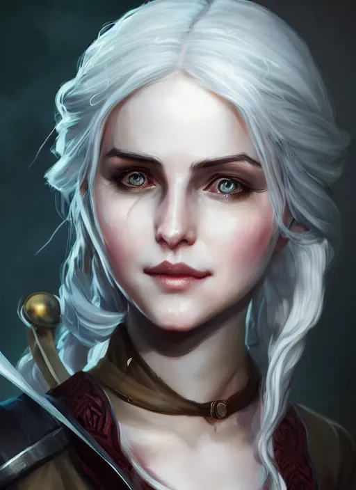 Image similar to character concept art of ciri from the witcher | | cute - fine - face, pretty face, realistic shaded perfect face, fine details by stanley artgerm lau, wlop, rossdraws, james jean, anime style, andrei riabovitchev, marc simonetti, and sakimichan, tranding on artstation