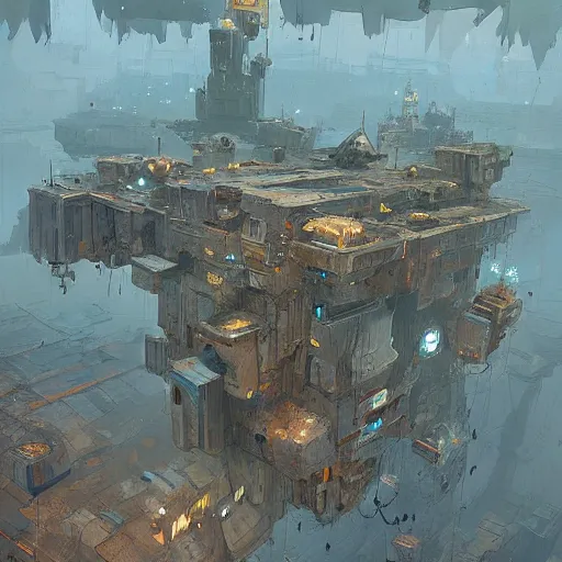 Image similar to floating city by ian mcque