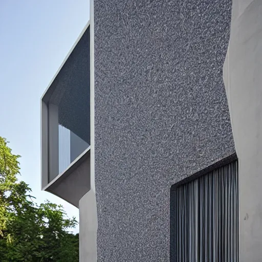 Image similar to beautiful façade with wavy concrete structure