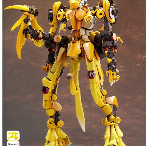 Image similar to futuristic calceolaria uniflora mecha chamber maids body, sepals forming helmet, floral details, calceolaria, 8 k hd resolution, barbatos gundam with floral inlay, bandai box art, star wars, makoto kobayashi, frank gehry, raymond swanland