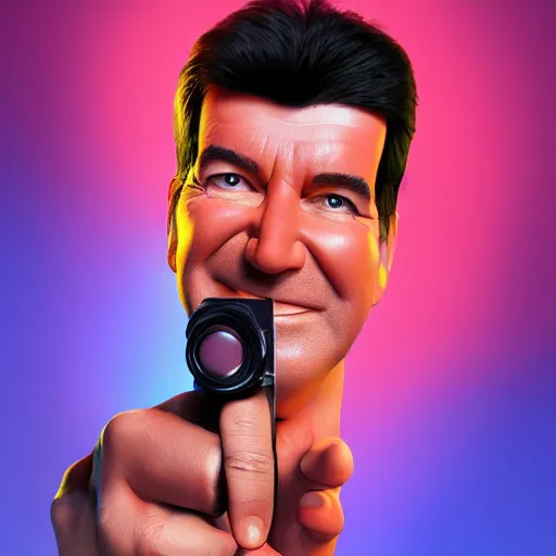 Image similar to photorealistic noodle arm simon cowell. hyperdetailed photorealism, 1 0 8 megapixels, amazing depth, high resolution, 3 d shading, 3 d finalrender, 3 d cinematic lighting, glowing rich colors, psychedelic overtones, artstation concept art.