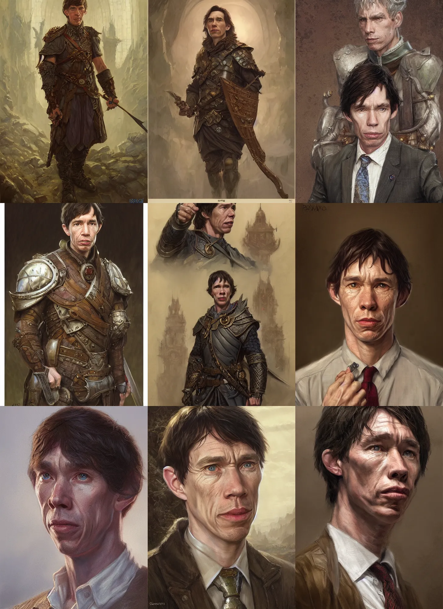 Prompt: politician rory stewart as a realistic d & d fantasy character, portrait art by donato giancola and greg rutkowski, vintage retro, realistic face, digital art, trending on artstation