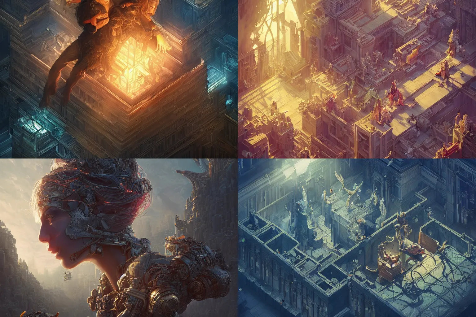 Prompt: portrait isometric drawing, the rapture, intricate, epic lighting, cinematic composition, hyper realistic, 8k resolution, unreal engine 5, by Artgerm, tooth wu, dan mumford, beeple, wlop, rossdraws, James Jean, Andrei Riabovitchev, Marc Simonetti, yoshitaka Amano, Artstation