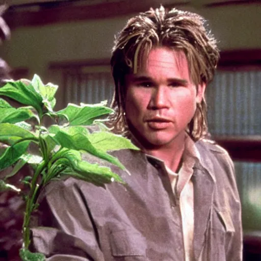 Image similar to killer plant movie starring val kilmer, film still