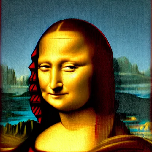 Image similar to Donald Trump in the style of the mona lisa