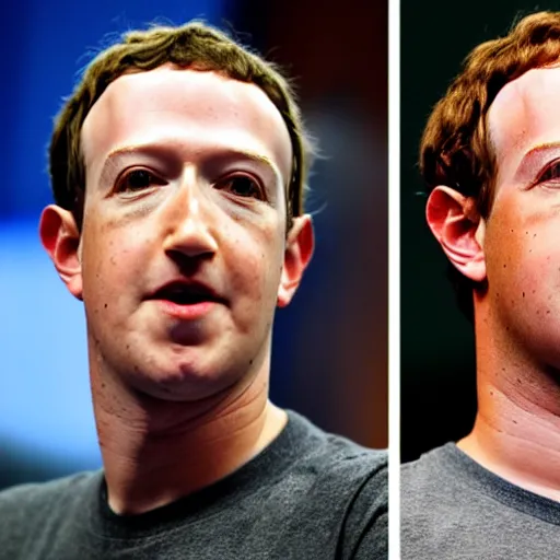 Prompt: mark zuckerberg before an after 1 0 years of extreme gym workouts