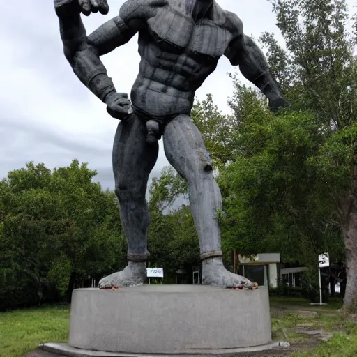 Prompt: the statue of colossus