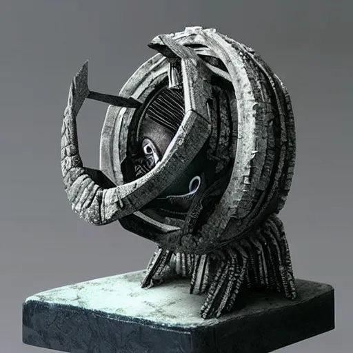 Prompt: “award winning diorama of a halo ring and forerunner structure. Used in Halo marketing campaign in 2007”