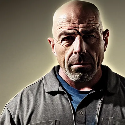 Prompt: Joe Rogan as Hank from Breaking Bad, highly detailed, well shot, 8k, serious