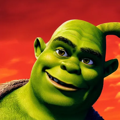 Image similar to Shrek, directed by Steven Spielberg