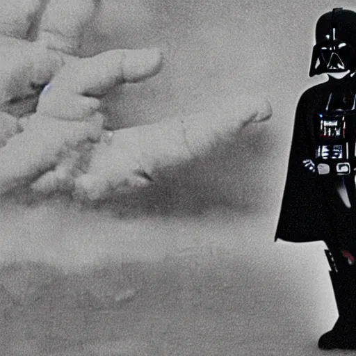 Prompt: photograph of Darth Vader as a baby