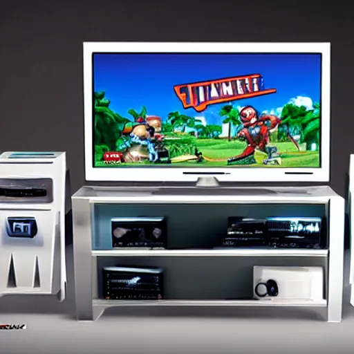 Image similar to the latest sega videoconsole, product catalog