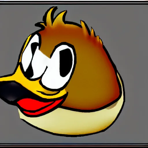 Image similar to toon cartoon style of little duck yet with realism