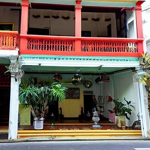 Prompt: penang heritage pre-war shop house