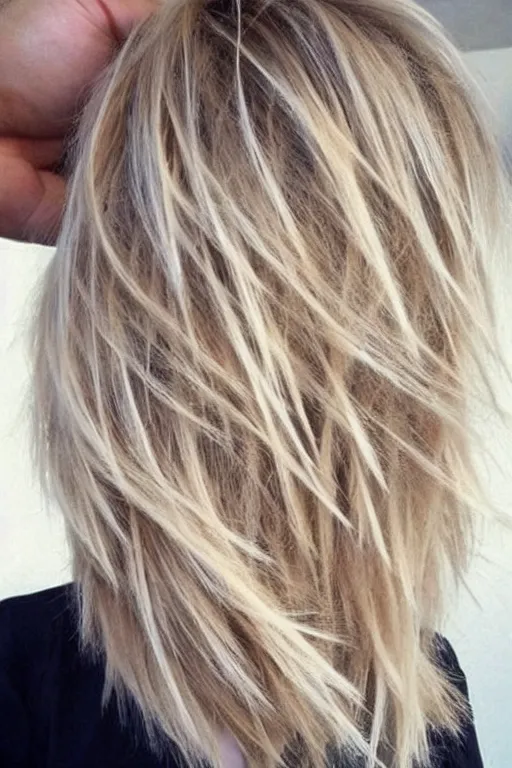 Image similar to pinterest trending blond hairstyles, volume, trending 1 9 9 0 s, photo, fashion,