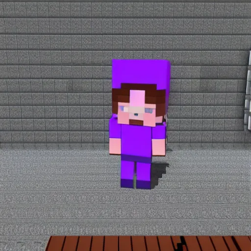 Image similar to Ao Oni Minecraft mod, gameplay screenshot, 4k