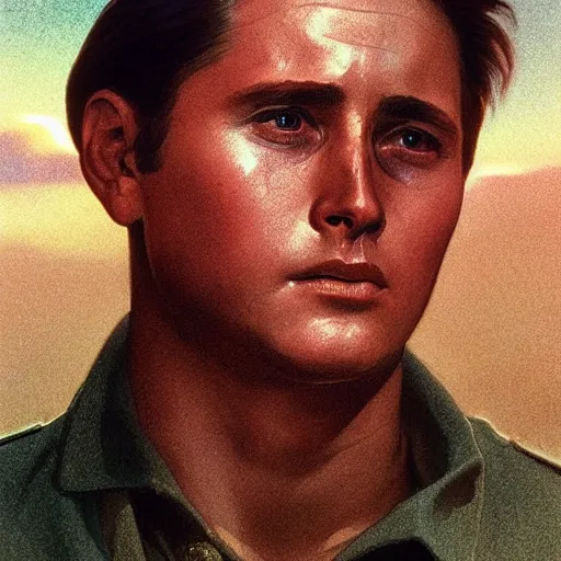 Prompt: a portrait of young martin sheen 3 0 years portraying young captain willard 3 0 years in apocalypse now 1 9 7 9 cinematic lighting, photorealistic, octane render, 8 k, depth of field, 3 d, art by artgerm and greg rutkowski and alphonse mucha and uang guangjian and gil elvgren and sachin ten