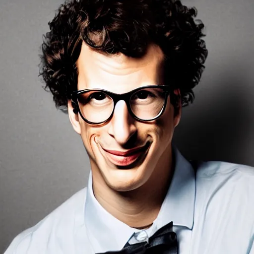 Image similar to rough sandpaper mnemonic detailed portrait of andy samberg