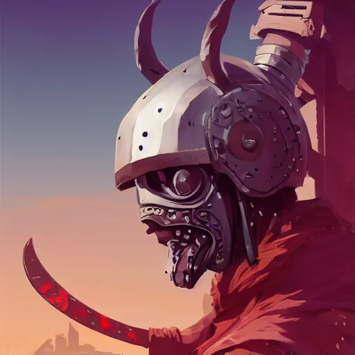 Image similar to cyberpunk viking helmet mask warrior goddess robot ninja fantasy, art gta 5 cover, official fanart behance hd artstation by jesper ejsing, by rhads, makoto shinkai and lois van baarle, ilya kuvshinov, ossdraws