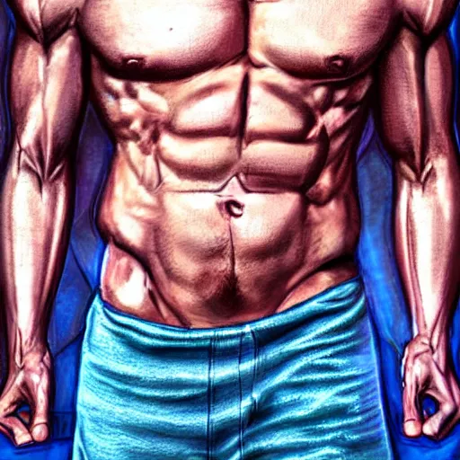 Prompt: shaggy as a muscular gigachad, elegant muscular body, digital painting, realistic lighting, highly detailed