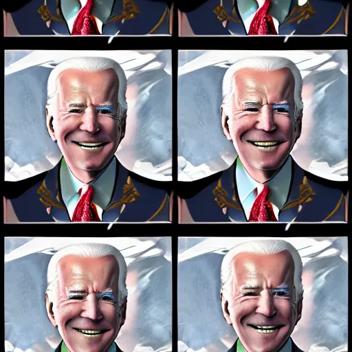 Image similar to Joe Biden in the style of FFXIV. Final Fantasy 14, portrait, highly detailed