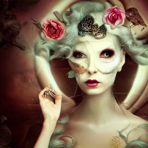 Prompt: scene of thoughts by Natalie Shau, masterpiece