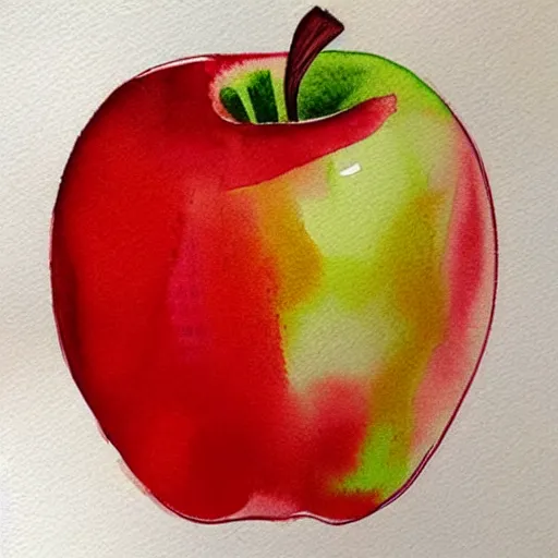 Image similar to apple by ivo jordanov, # artoftheday # watercolours # watercolor _ art # artofvisual # artofinstagram