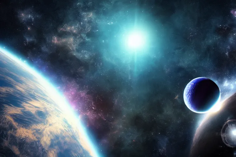 Blue Space Wallpaper 8K