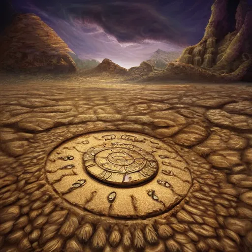 Prompt: the sands of time, fantasy art, digital art, highly detailed