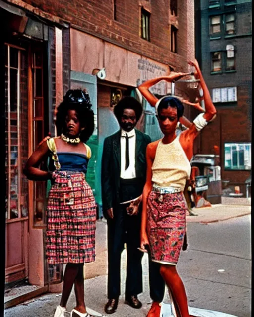 Prompt: Eccentrics of Harlem, c1970, photography by Annie Liebowitz