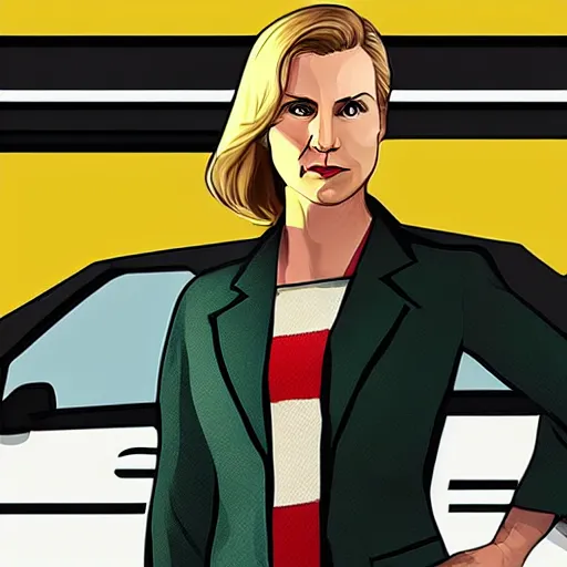 Image similar to Kim Wexler from Better Call Saul as a GTA character