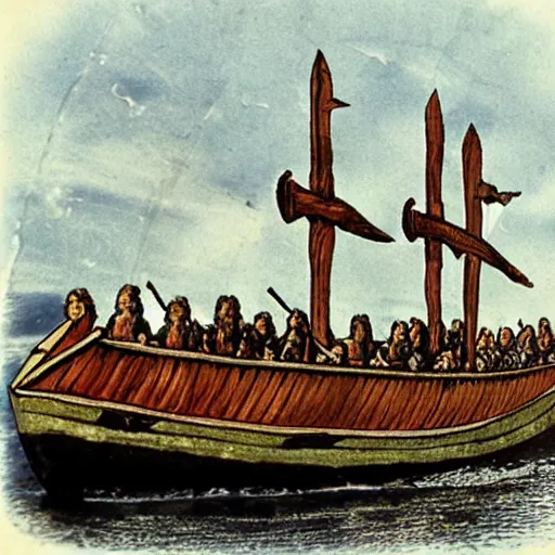 Image similar to viking longship, norse