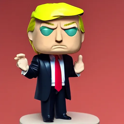 Image similar to pop figure of donald trump