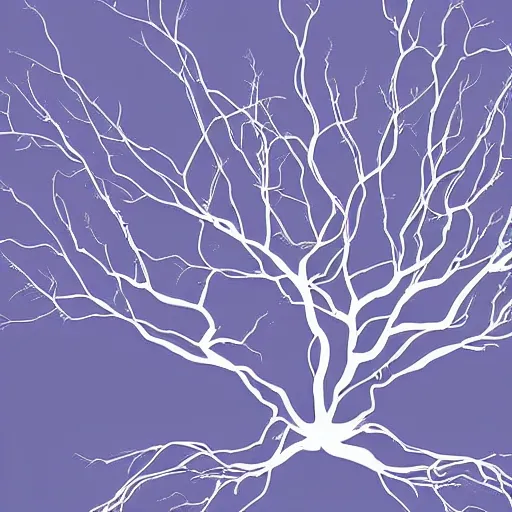 Prompt: intergalactic plant branches between neurons