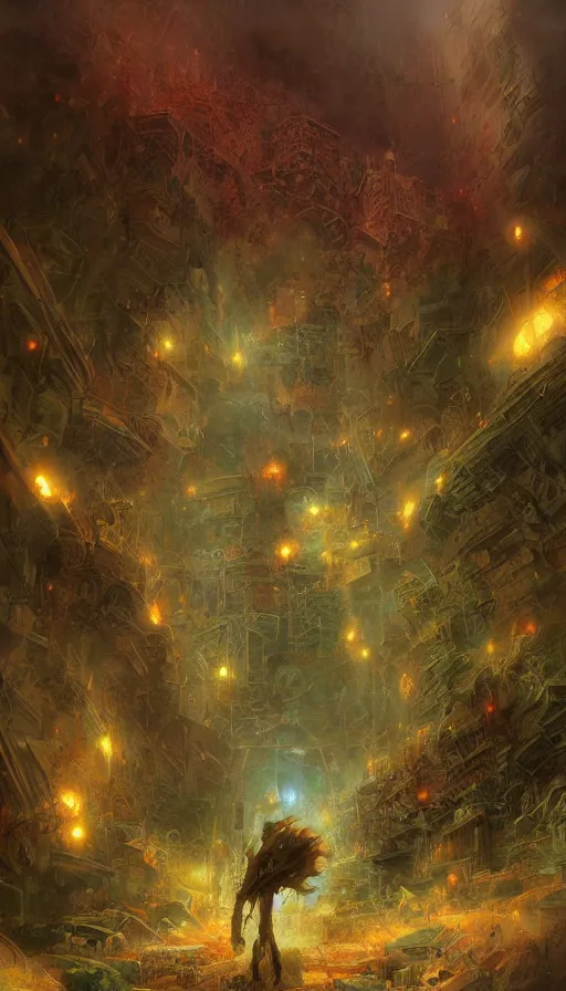 Image similar to The end of an organism, by Marc Simonetti