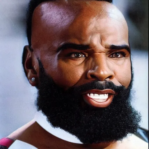 Image similar to mr. t ugly haircut