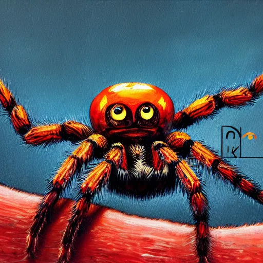 Image similar to representation of arachnophobia, ultra detailed, 4k, painting