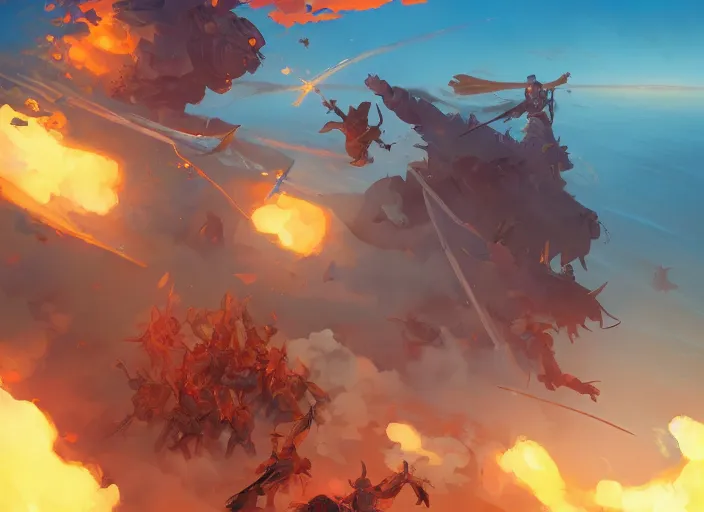 Image similar to cover concept art of a medieval battles in the sea, volumetric lighting, official fanart behance hd artstation by Jesper Ejsing, by RHADS, Makoto Shinkai and Lois van baarle, ilya kuvshinov, rossdraws