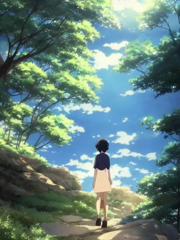 Image similar to makoto shinkai