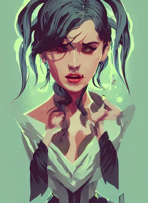 Image similar to portrait of beautifull succubus, cute face. dark fantasy, d & d, artstation, art by petros afshar, tom whalen, laurie greasley and greg rutkowski and ilya kuvshinov