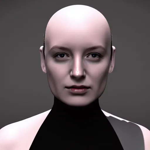 Image similar to vfx portrait of female android