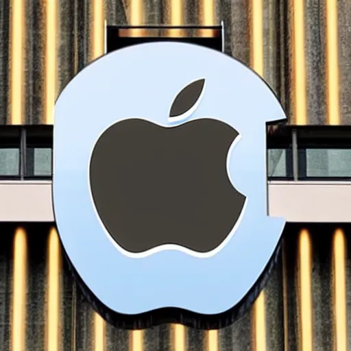 Image similar to new logo of apple company designed by alien artist