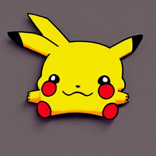 Prompt: melting pikachu