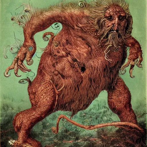 Image similar to bizarre bestiary of repressed unconscious emotional monsters and creatures